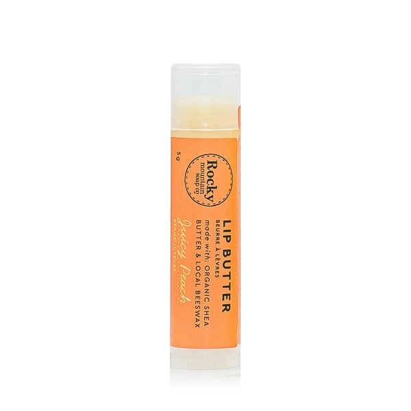 Rocky Mountain Soap Company Juicy Peach Lip Butter, 5g