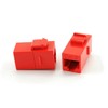 CablesOnline, 10-Pack CAT6 Female/Female RJ45 Ethernet Red Keystone Jack Coupler,