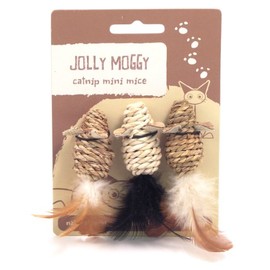 Jolly Moggy Catnip Mini Mice (Pack of 3)