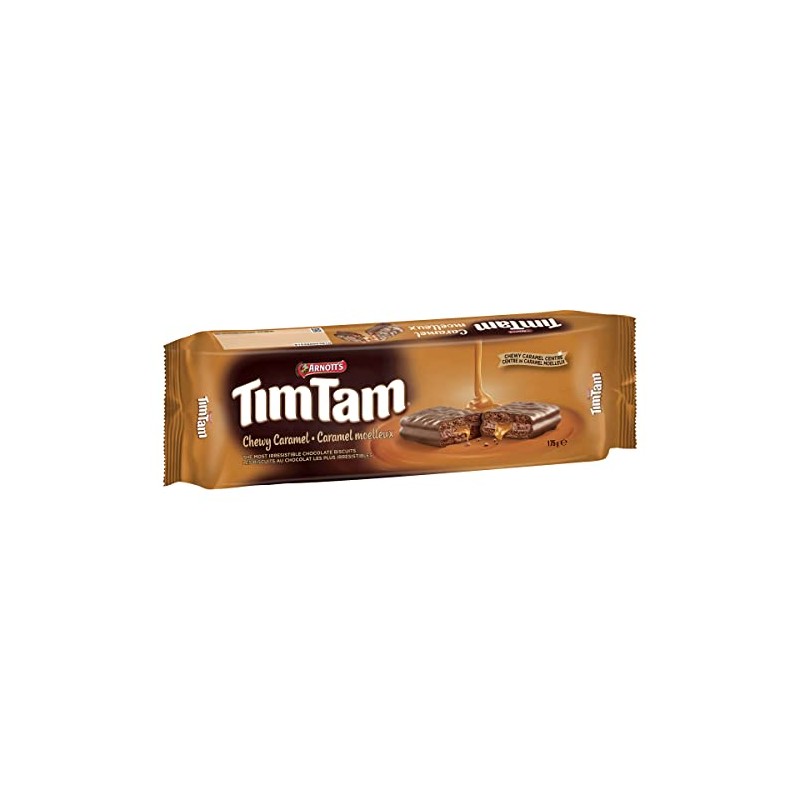 Arnott’s Tim Tam Chewy Caramel Chocolate Biscuits – 175g (6.2oz)