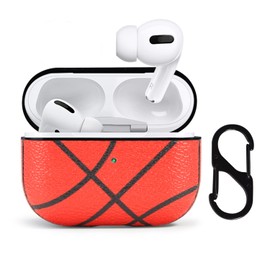 HIDAHE Case for Airpods Pro 2nd Generation, Skin Accessories Sport Pattern Leather Case for Airpods Pro 2022, Basketball