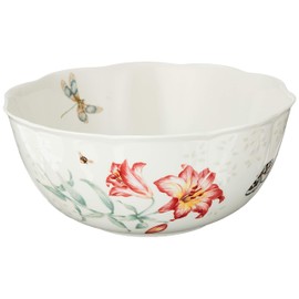 Lenox Butterfly Meadow Salad Bowl & Servers, 4.10 LB, Multi