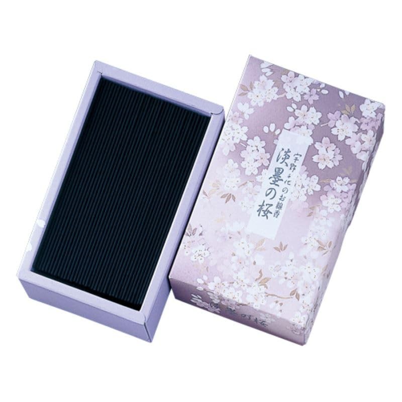 (Chiyo Uno Incense) Light Ink Cherry Blossom Incense, Very Small