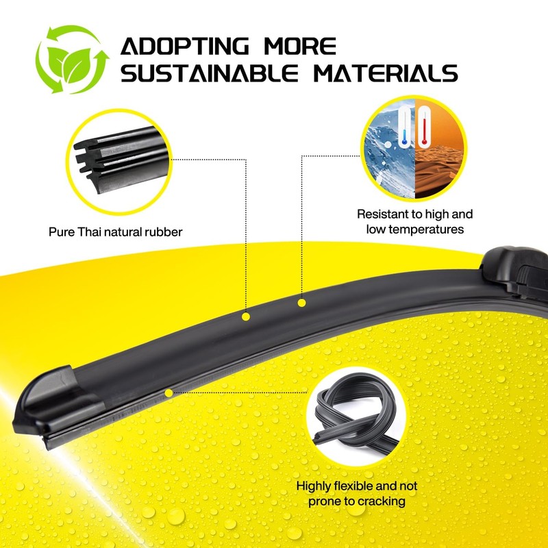 DOGTAIL 26"+ 24" Wiper Blades for Honda Pilot 2016-2025 Honda