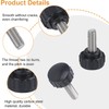 MOROBOR Thumb Screw 20pcs M4x15mm Stainless Steel Threaded Knurled Thumb