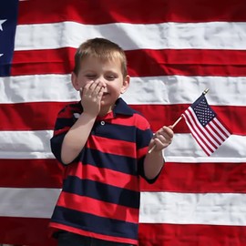 Anley LOT OF 12 - USA 4x6 in Wooden Stick Flag - July 4th Decoration, Veteran Party, Grave Marker, etc. - HandHeld American Flag with Kid Safe Golden Spear Top (Pack of 12)
