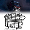 SAUTVS Front Mesh Grill with LED Light Bar for RZR