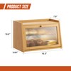 GHWIE Large Bread Box, Easy Access & Cleaning - Bamboo