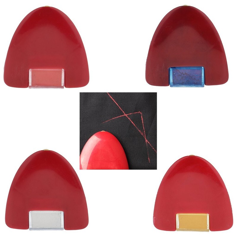 zalati Sewing Chalk with Wheel Marker for Dressmaker, Red Plastic