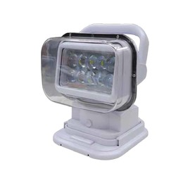 Railhead 12V LED Remote Control Spotlight for Off Road Trucks and Marine Boats Outdoors, 50W 4500 Lumen Waterproof Search Light with Magnetic Base, White RH-RCL150W