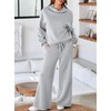 Aleumdr Women's 2 Piece Outfit Sweatsuit Fall Oversized Sweatshirt Wide