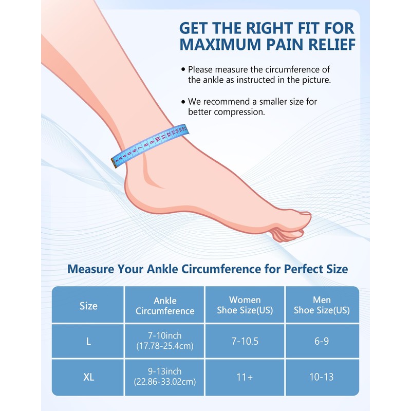 Ankle Foot Ice Pack Wrap for Injuries, Reusable Gel Ice