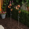 Alpine Corporation SBY100SLR-2 Celestial Solar LED Stake, Sun, Moon, and
