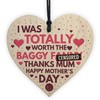 RED OCEAN Funny Mothers Day Rude Gift For Mum Wooden