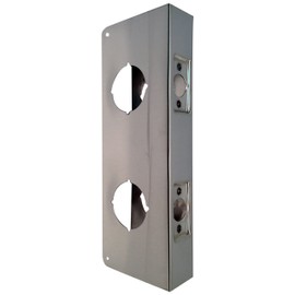 Don-Jo 942-CW 22 Gauge Stainless Steel Classic Wrap-Around Plate, Satin Stainless Steel Finish, 4" Width x 9" Height, for Double Lock Combination Locksets