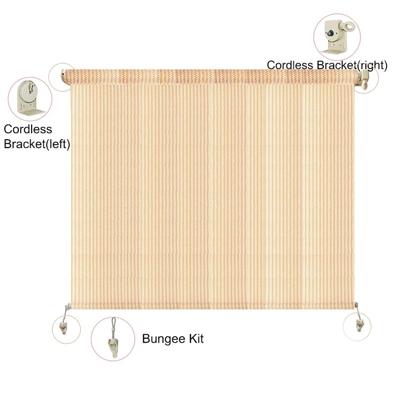 Universal Replacement Installation Accessories for Indoor/Outdoor Sunshade and Roller Blinds(Crodless