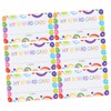 TEHAUX 100sheets Cartoon Reward Cards for Classroom Incentives Fun Punch