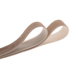 QIANF Vintage Camel Velvet Ribbon Christmas Ribbon for Gift Wrapping Crafts Christmas Tree Ornaments Garland Decorations, 1 Inch X 25Yd