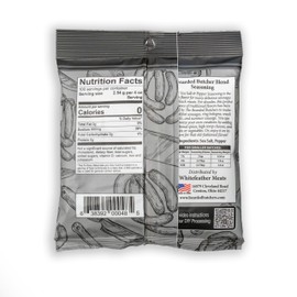 Bearded Butchers Sea Salt & Pepper Seasoning - DIY Seasoning For Sausages and Snack Meats Like Breakfast Sausage, Ring Bologna, Snack Sticks, and More! This 9.0 oz Bag Seasons Up To 25 lb Of Meat!