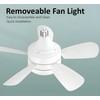 Socket Fan Light with Remote and 2 Socket Extenders, Socket