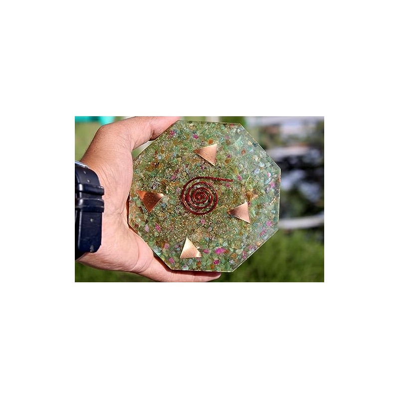 PRAJET CRYSTALS Prajet Energized Orgonite Healing Crystals Hexagonal Vastu Plate