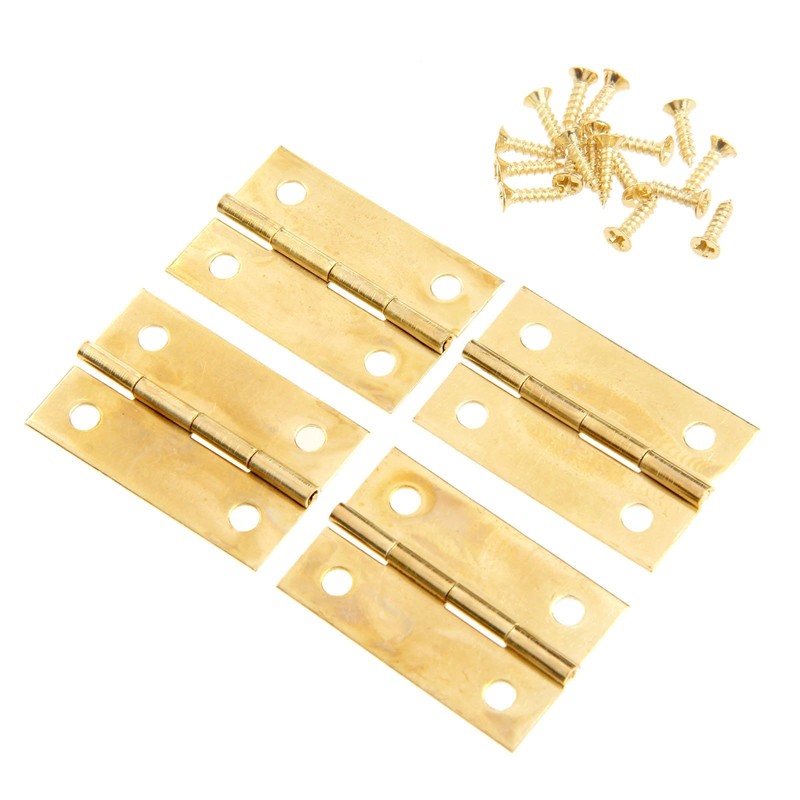 Dophee 32*21mm 20個 平蝶番 丁番 ミニ蝶番 木箱用のヒンジ ウェアヒンジ ドアのヒンジ ドア用金物