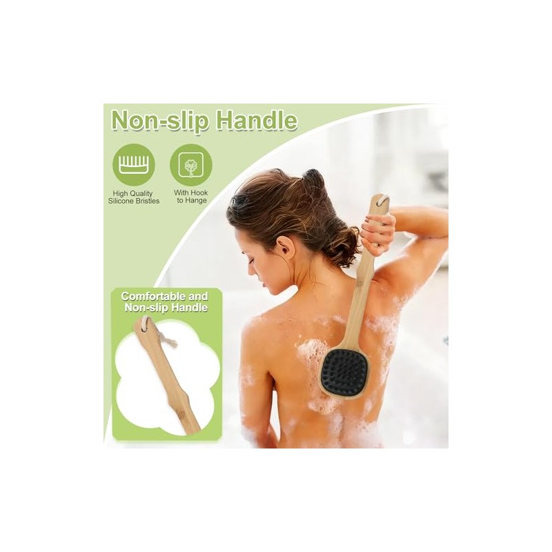 Silicone Back Scrubber for Shower, Stocking Stuffers for Men, Silicone