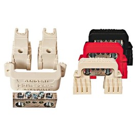 MidNite Solar MNTBB2-5 2/0 Busbar, Insulator, and Cover, 5 Wire (MNTBB2-5 B)