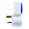 Masterplug TMS24-MP Energy Saving Daily Mechanical Segment Timer Plug, White