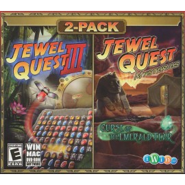 JEWEL QUEST III 3 & MYSTERIES Curse of the Emerald Tear - 2x PC/MAC Games - NEW!
