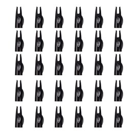 NIKA ARCHERY Pack of 30 5/16 Archery Arrow Cams for ID8 mm Wooden Arrows Shaft Archery Outdoor Sports Hunting Accessories Black