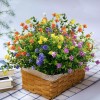 Quanfairy 10pc Artificial Flower Outdoor UV Resistant Fake Plant Wedding