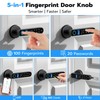 Smart Fingerprint Door Knob Lock with Display Screen, Fingerprint Biometric