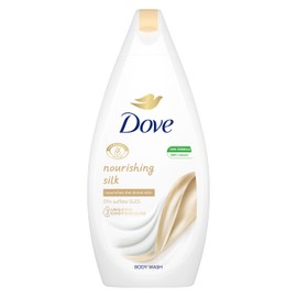 Dove Nourishing Silk Body Wash microbiome-gentle for softer, smoother skin after one shower 450 ml