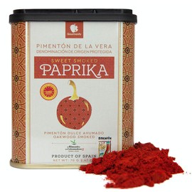 Gourmanity 70g Sweet Smoked Spanish Paprika Tin, Pimenton De La Vera Dulce, Sweet Smoked Paprika Powder, Smoked Paprika Seasoning, Sweet Paprika Powder, Sweet Spanish Smoked Paprika Pimenton