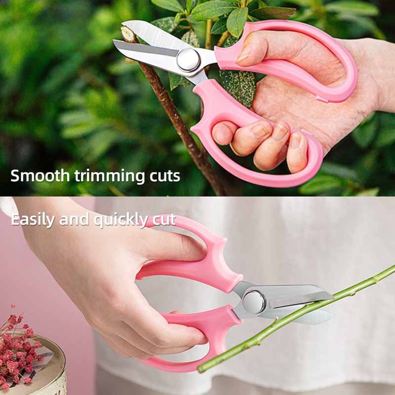 10 Piece Garden Flower Scissors, Sharp Stainless Steel Floral Shears,