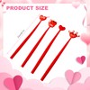 YimeBand 12 Pieces Heart Shaped Pens Valentine's Day Heart Ballpoint