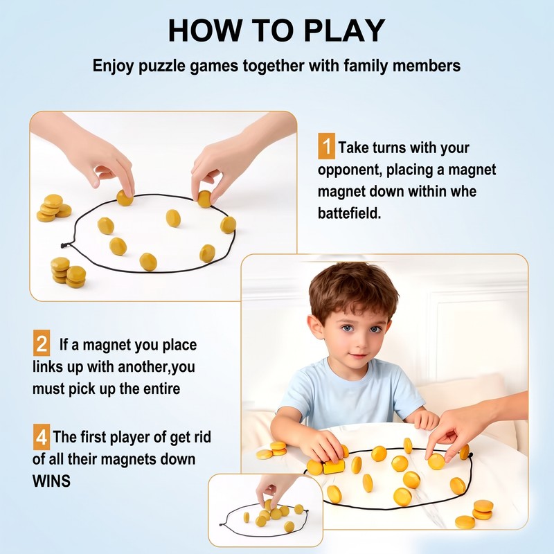 Magnetic Stones Strategy Game for Family Game Night – Interactive