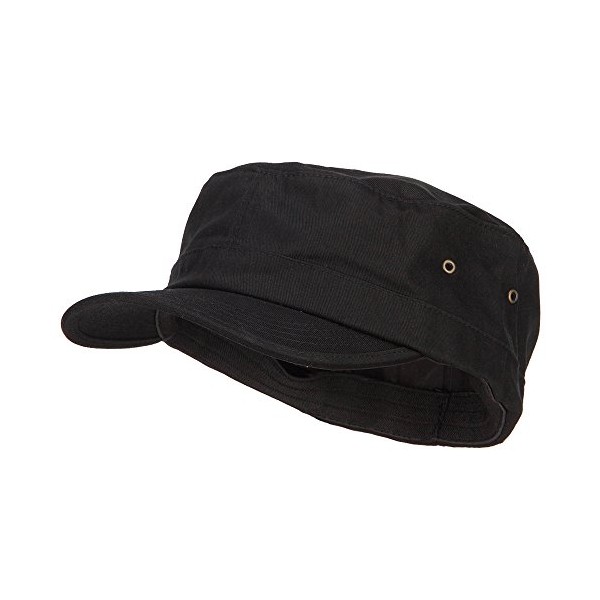 e4Hats.com Big Size Fitted Trendy Army Style Cap - Black XL-2XL