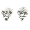 Touch Jewellery 925 Sterling Silver Upside Down Celtic Triangle Stud