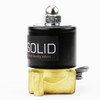 U.S. Solid 1/8" Brass Electric Solenoid Valve 24V DC Normally
