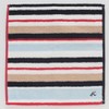 Kitamura 000208-0002-03 Women's Striped Towel Handkerchief Towel (Navy/100% Cotton) Handkerchief