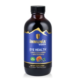 Immunia Vision. Lutein, Wild Blueberry, and Elderberry Concentrate. Eye Health Antioxidant Supplement. Concentrated Formula. Delicious Taste. 5 ml/Day. (1-Pack)