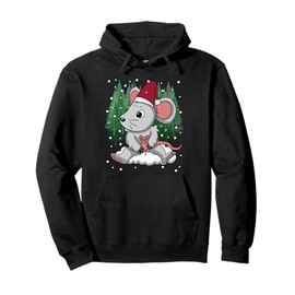 Christmas Mouse Kids Forest Cute Mice Child Children Baby Pullover Hoodie
