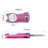 CRESTGOLF Switchblade Golf Divot Tool Golf Green Repair Pitch Fork(pink)