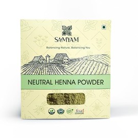 SAMYAM Neutral Henna Powder/COLORLESS Henna/Cassia Henna - 200g Pack | Natural Hair Conditioner, PPD and Chemical Free