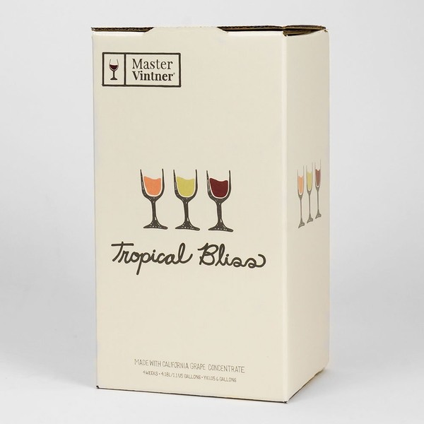 Master Vintner - Tropical Bliss Winemaking Recipe Kit - Makes 6 Gallons (Raspberry Merlot)