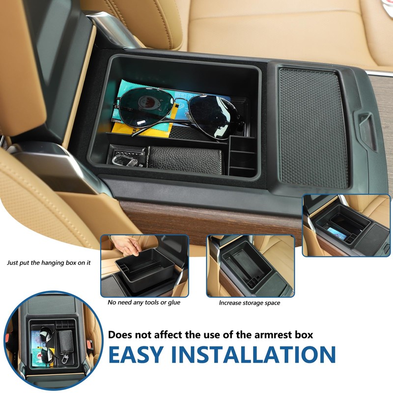 Bekantogy Car Armrest Storage Box Tray Compatible with Land Rover