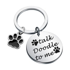 Golden Poodle Gifts Dog Mom Gifts Dog Dad Gifts Dog Lover Gifts Pet Parent Gift Talk Doodle to Me Keychain (Doodle to Me K)