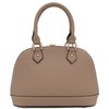Zip-Around Saffiano Classic Dome Satchel (Travertine)